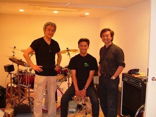 Greg with friends Kato Hisanori and Bobby Masuyama