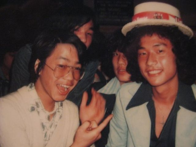 Junior year birthday party with Fumitaka John Torio, Koichi Nagai and Yoshio Nagai